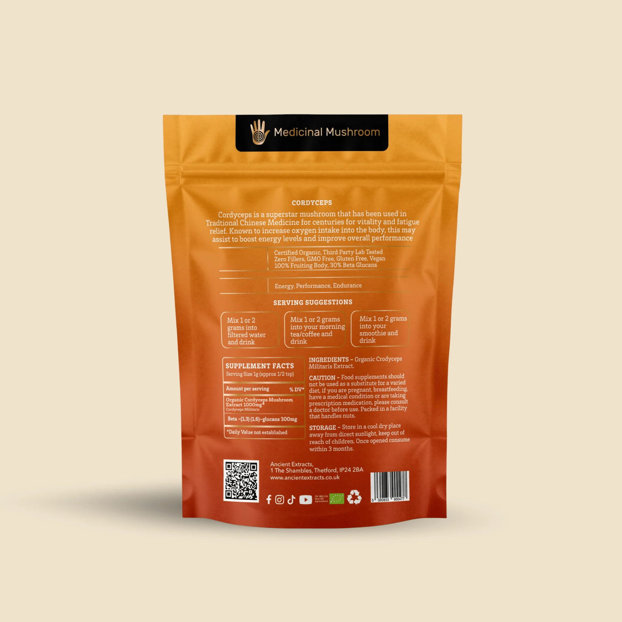 Cordyceps Mushroom Extract Powder - Image 4