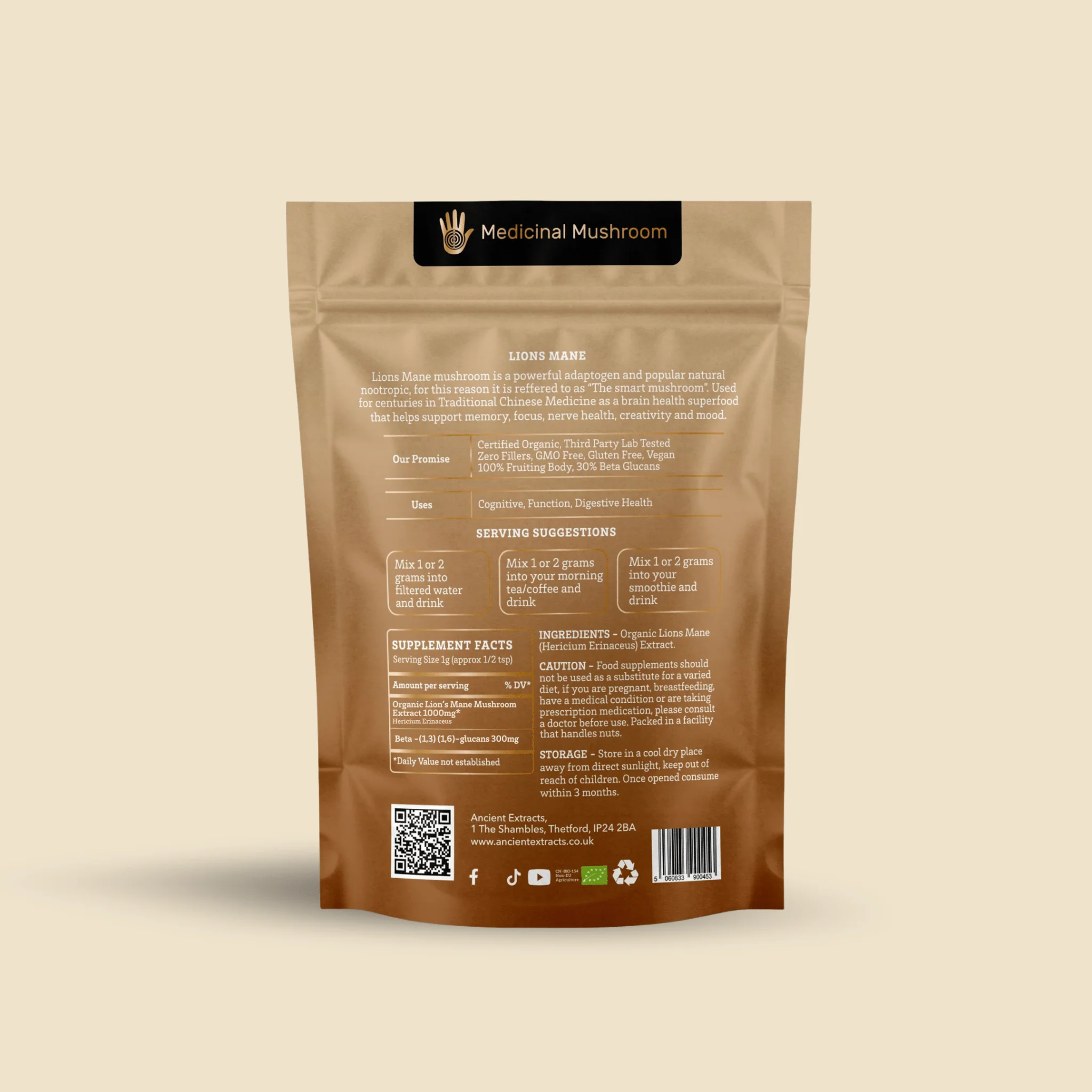 Lion's Mane Mushroom Extract Powder - Image 4